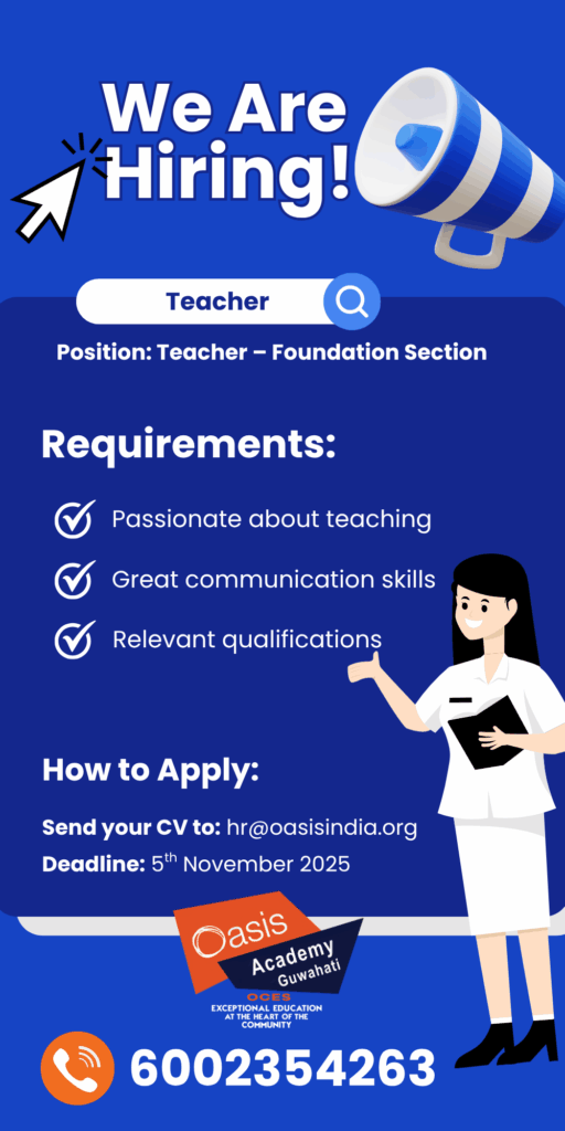 Oasis Academy Hiring Teacher